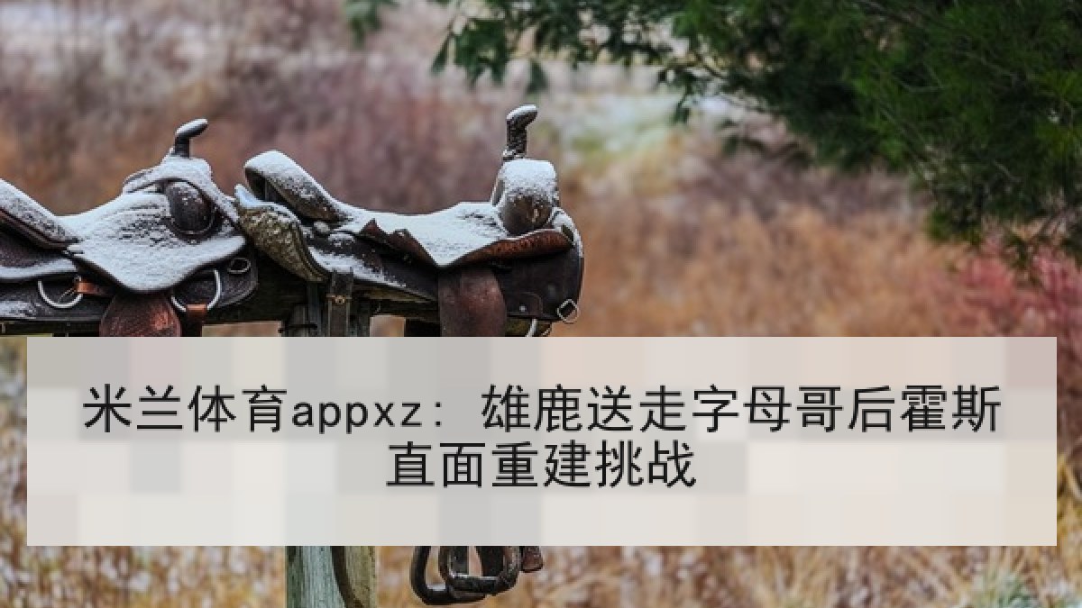 米兰体育appxz: 雄鹿送走字母哥后霍斯直面重建挑战